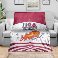 Custom United States Basketball Blanket Go Champions