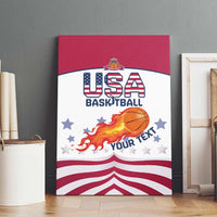 Custom United States Basketball Canvas Wall Art Go Champions