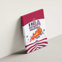 Custom United States Basketball Canvas Wall Art Go Champions