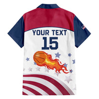 Custom United States Basketball Family Matching Long Sleeve Bodycon Dress and Hawaiian Shirt Go Champions