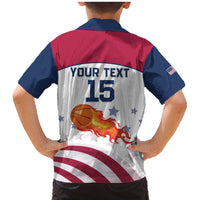 Custom United States Basketball Family Matching Mermaid Dress and Hawaiian Shirt Go Champions