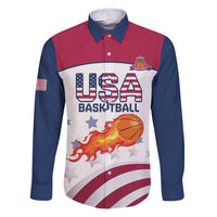 Custom United States Basketball Family Matching Puletasi and Hawaiian Shirt Go Champions