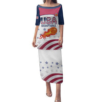 Custom United States Basketball Family Matching Puletasi and Hawaiian Shirt Go Champions