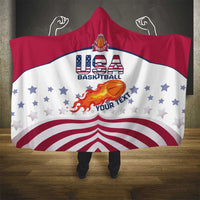 Custom United States Basketball Hooded Blanket Go Champions