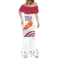 Custom United States Basketball Mermaid Dress Go Champions