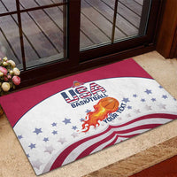 Custom United States Basketball Rubber Doormat Go Champions
