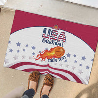 Custom United States Basketball Rubber Doormat Go Champions