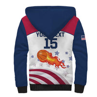 Custom United States Basketball Sherpa Hoodie Go Champions