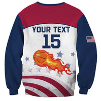 Custom United States Basketball Sweatshirt Go Champions
