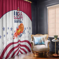 Custom United States Basketball Window Curtain Go Champions