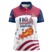 Custom United States Basketball Women Polo Shirt Go Champions