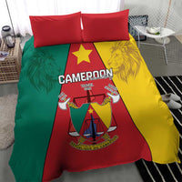 Cameroon National Day Bedding Set Coat Of Arms With Lion