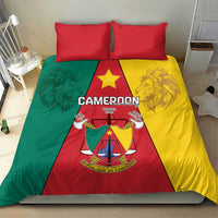 Cameroon National Day Bedding Set Coat Of Arms With Lion