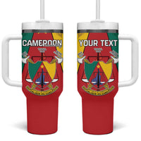 Personalised Cameroon National Day Tumbler With Handle Coat Of Arms With Lion