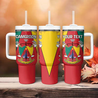 Personalised Cameroon National Day Tumbler With Handle Coat Of Arms With Lion