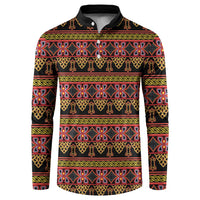 Cameroon Traditional Toghu Pattern Button Sweatshirt