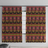 Cameroon Traditional Toghu Pattern Window Curtain