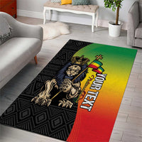 Personalized Ethiopia National Day Area Rug Lion Of Judah African Pattern