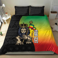 Personalized Ethiopia National Day Bedding Set Lion Of Judah African Pattern
