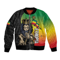Personalized Ethiopia National Day Bomber Jacket Lion Of Judah African Pattern
