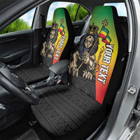Personalized Ethiopia National Day Car Seat Cover Lion Of Judah African Pattern