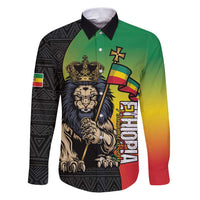 Personalized Ethiopia National Day Family Matching Puletasi and Hawaiian Shirt Lion Of Judah African Pattern