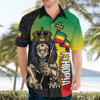 Personalized Ethiopia National Day Hawaiian Shirt Lion Of Judah African Pattern