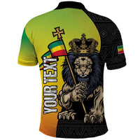 Personalized Ethiopia National Day Polo Shirt Lion Of Judah African Pattern