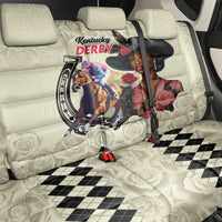 Kentucky Horse Racing Back Car Seat Cover Black Derby Lady Cream Roses
