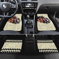 Kentucky Horse Racing Car Mats Black Derby Lady Cream Roses