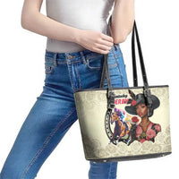 Kentucky Horse Racing Leather Tote Bag Black Derby Lady Cream Roses