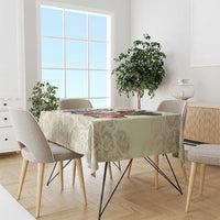 Kentucky Horse Racing Tablecloth Black Derby Lady Cream Roses