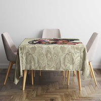 Kentucky Horse Racing Tablecloth Black Derby Lady Cream Roses