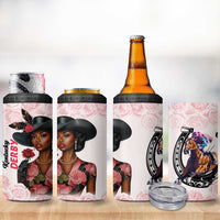 Kentucky Horse Racing 4 in 1 Can Cooler Tumbler Black Derby Lady Pink Roses