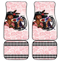 Kentucky Horse Racing Car Mats Black Derby Lady Pink Roses