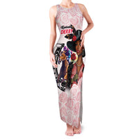 Kentucky Horse Racing Family Matching Tank Maxi Dress and Hawaiian Shirt Black Derby Lady Pink Roses