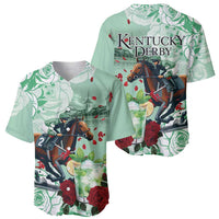 Kentucky Horse Racing Baseball Jersey Churchill Downs Derby Mint Julep Cocktail