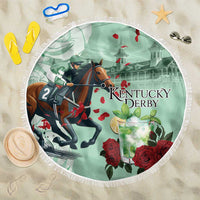 Kentucky Horse Racing Beach Blanket Churchill Downs Derby Mint Julep Cocktail