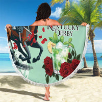 Kentucky Horse Racing Beach Blanket Churchill Downs Derby Mint Julep Cocktail