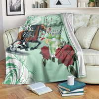 Kentucky Horse Racing Blanket Churchill Downs Derby Mint Julep Cocktail