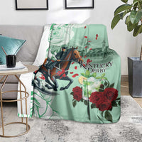 Kentucky Horse Racing Blanket Churchill Downs Derby Mint Julep Cocktail