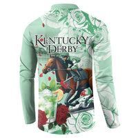 Kentucky Horse Racing Button Sweatshirt Churchill Downs Derby Mint Julep Cocktail