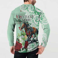 Kentucky Horse Racing Button Sweatshirt Churchill Downs Derby Mint Julep Cocktail