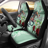 Kentucky Horse Racing Car Seat Cover Churchill Downs Derby Mint Julep Cocktail
