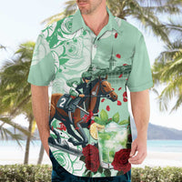 Kentucky Horse Racing Hawaiian Shirt Churchill Downs Derby Mint Julep Cocktail