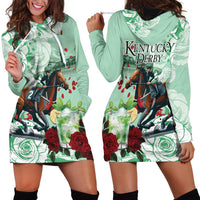 Kentucky Horse Racing Hoodie Dress Churchill Downs Derby Mint Julep Cocktail