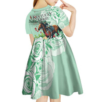 Kentucky Horse Racing Kid Short Sleeve Dress Churchill Downs Derby Mint Julep Cocktail