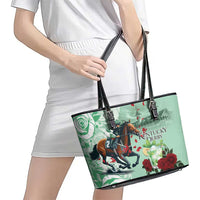 Kentucky Horse Racing Leather Tote Bag Churchill Downs Derby Mint Julep Cocktail