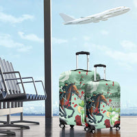 Kentucky Horse Racing Luggage Cover Churchill Downs Derby Mint Julep Cocktail