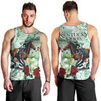 Kentucky Horse Racing Men Tank Top Churchill Downs Derby Mint Julep Cocktail